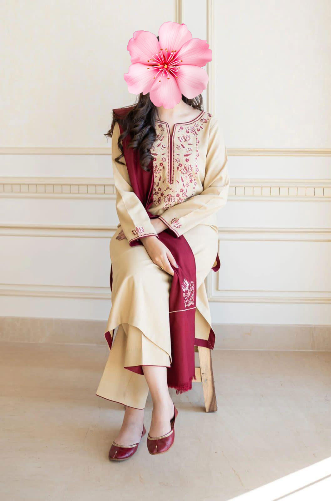 3pc Unstitched Pure Lawn Heavy Embroidered Suit