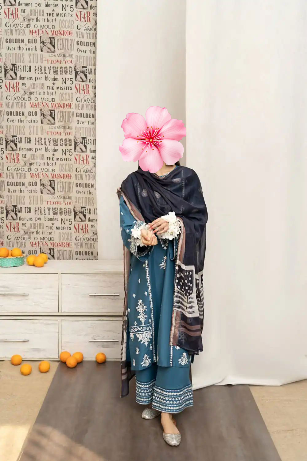 3pc Unstitched Pure Lawn Heavy Embroidered Suit