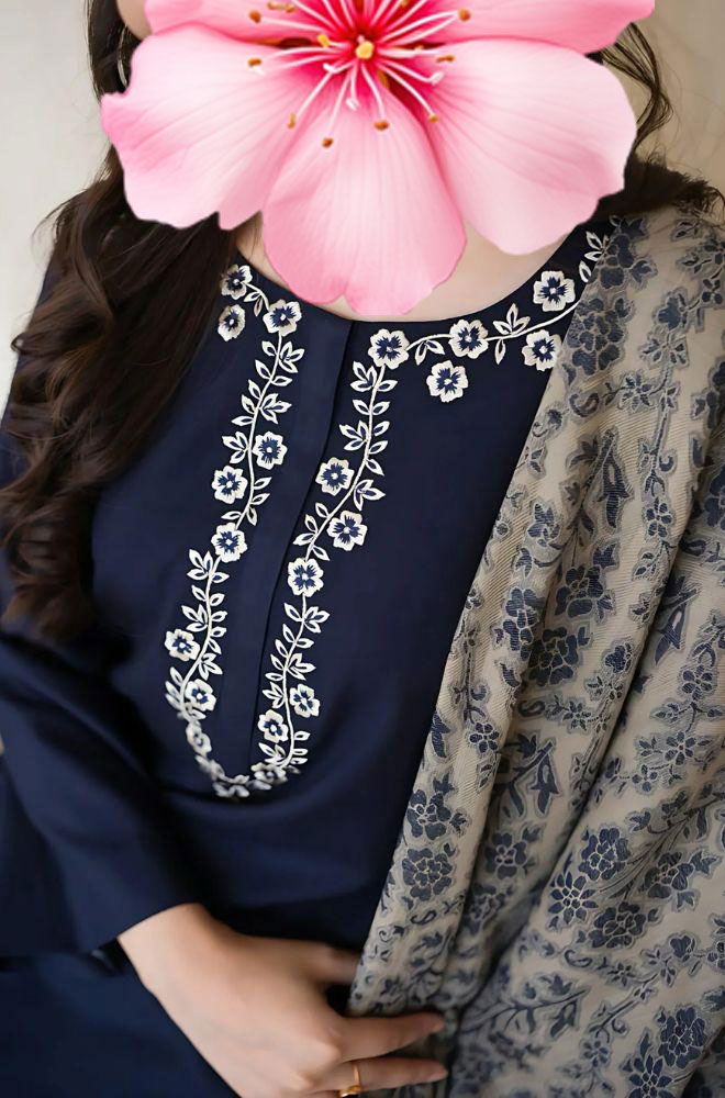3pc Unstitched Pure Lawn Heavy Embroidered Suit