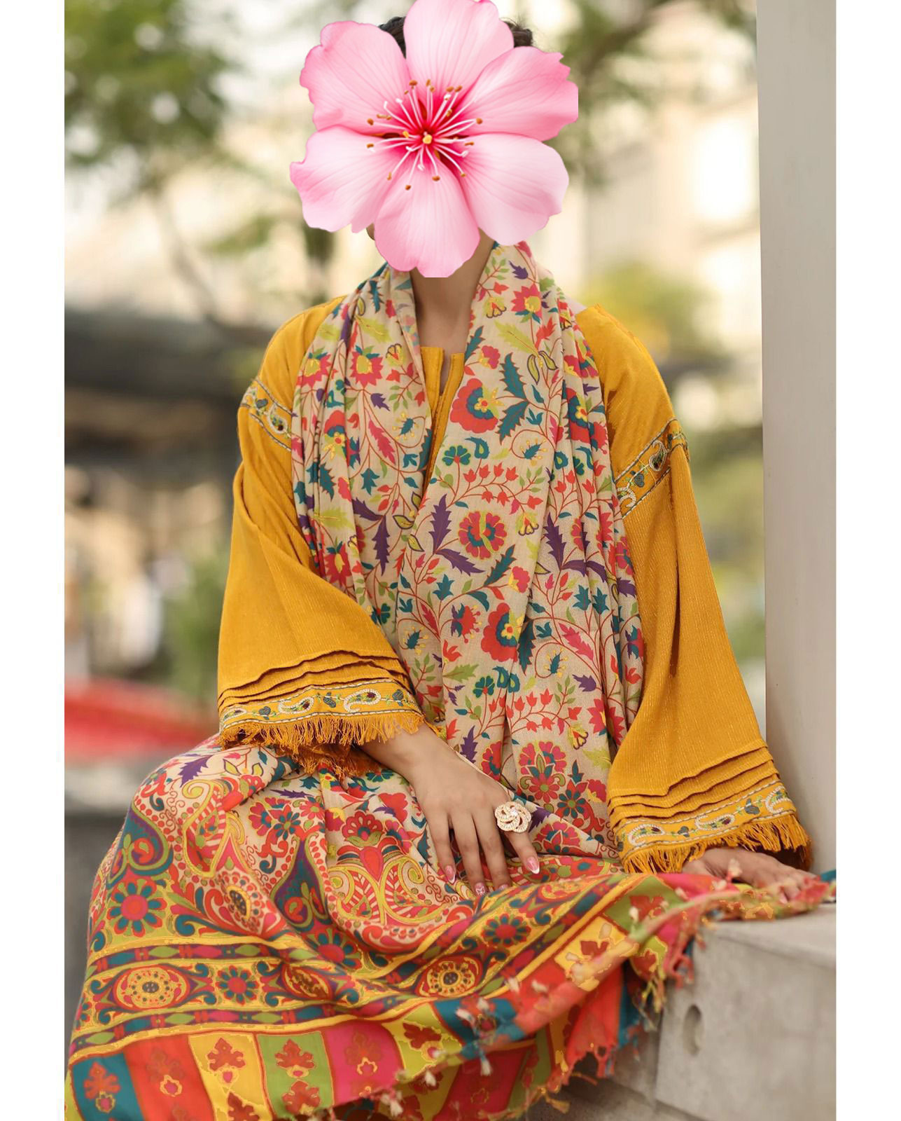 3pc Unstitched Pure Lawn Heavy Embroidered Suit