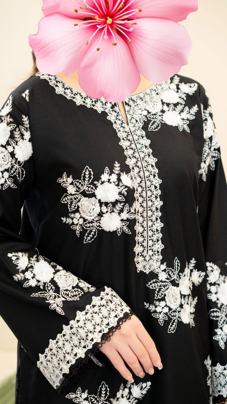 3pc Unstitched Pure Lawn Heavy Embroidered Suit