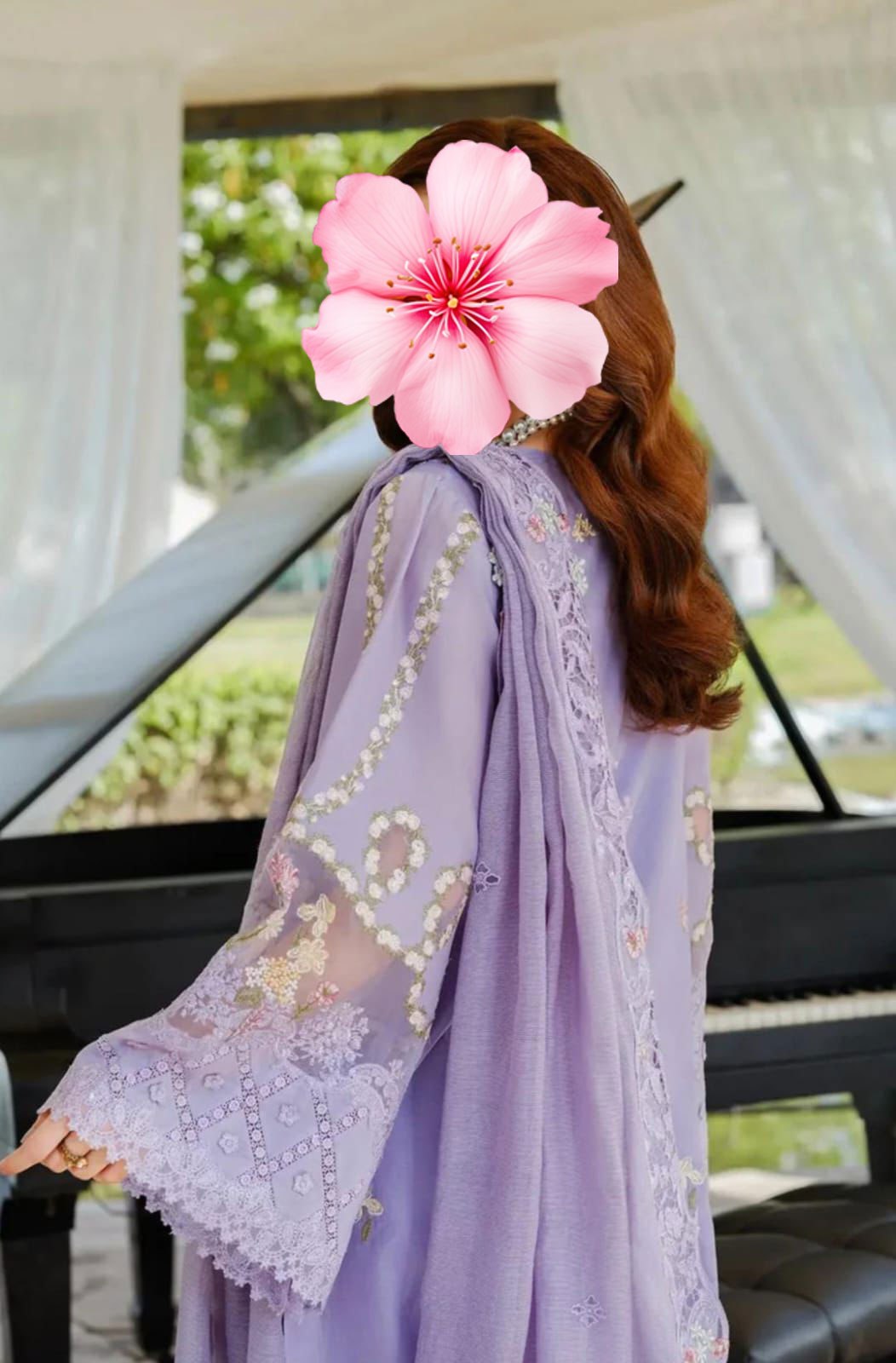 3pc Unstitched Pure Lawn Heavy Embroidered Suit