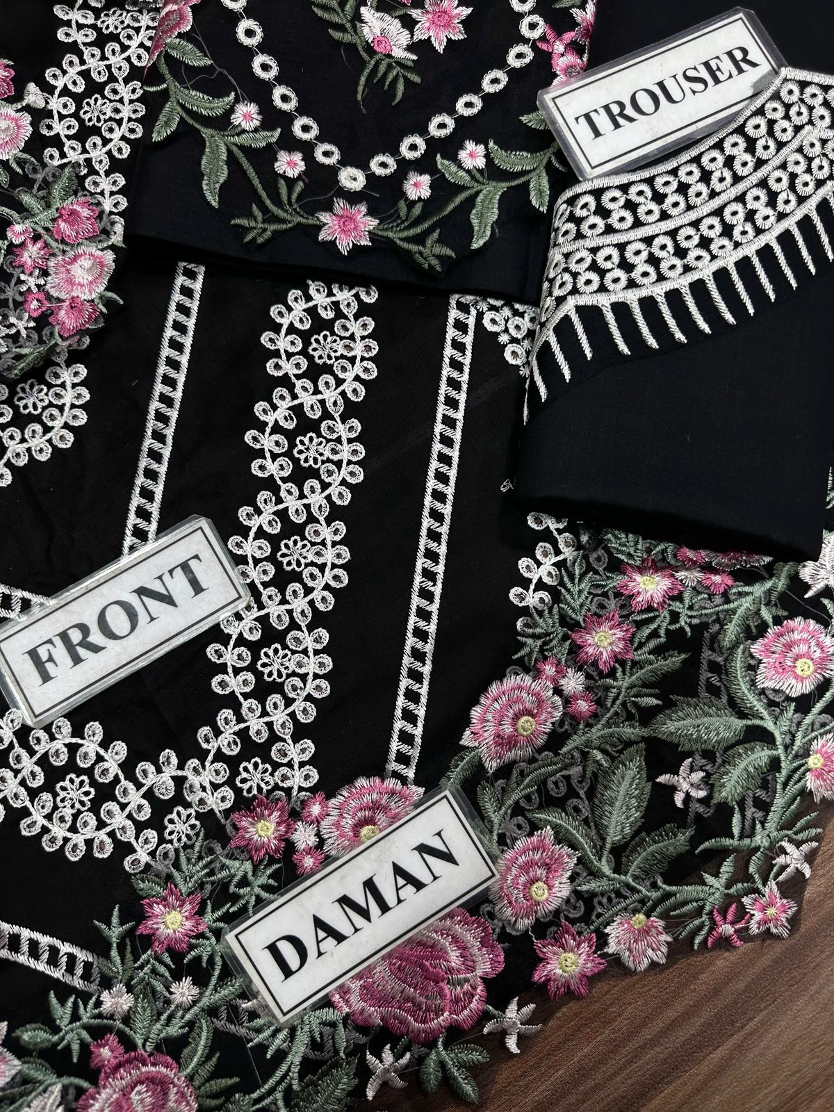 3pc Unstitched Pure Lawn Heavy Embroidered Suit
