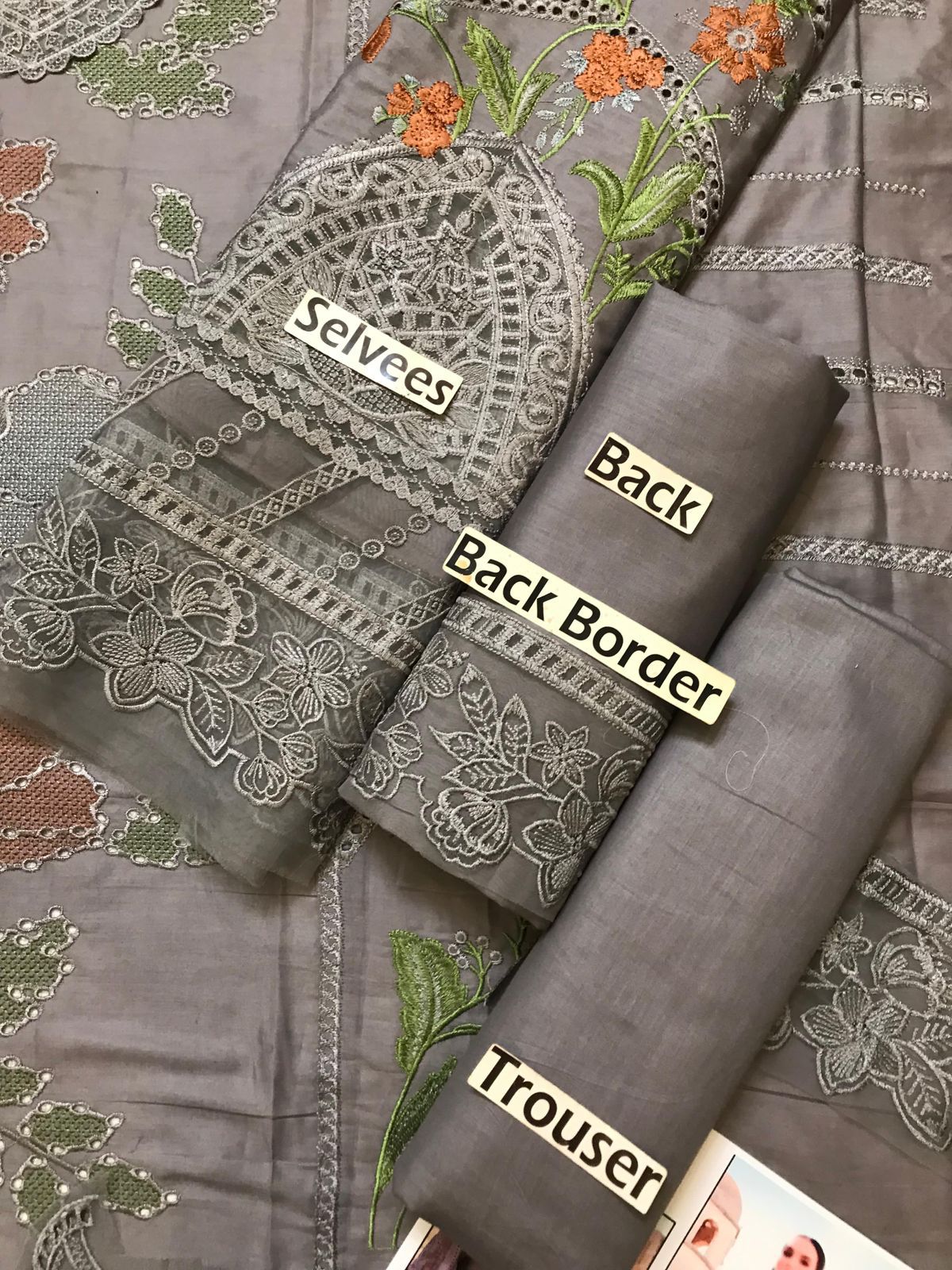3pc Unstitched Fully Heavy Embroidered Lawn Suit