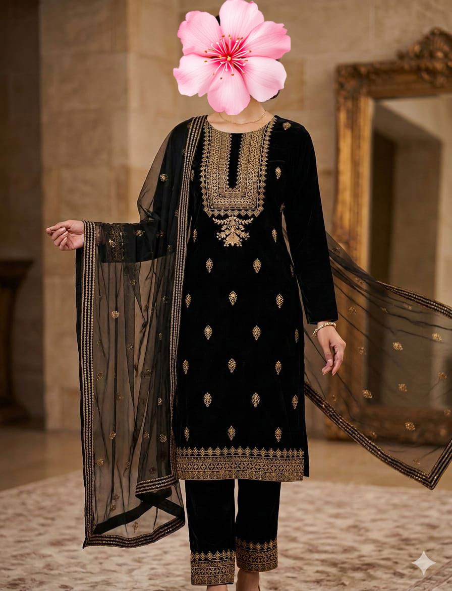 3pc Unstitch Embroidered Cotton Lawn Suit