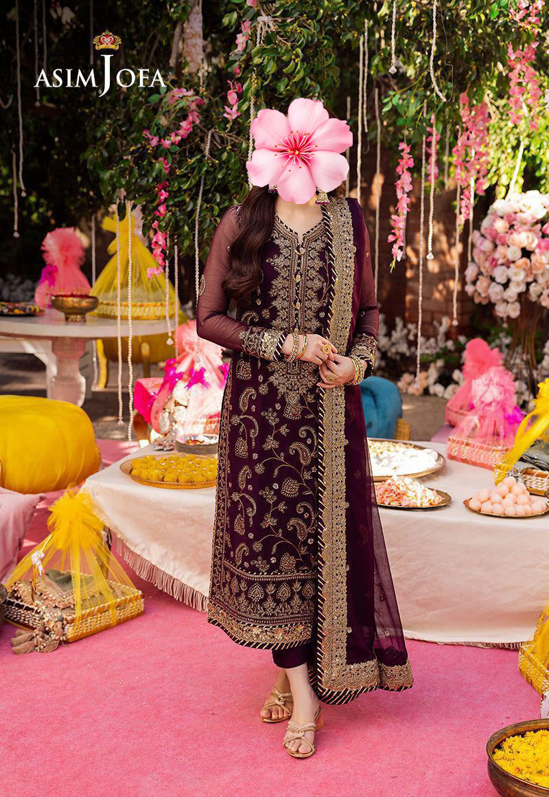 3pc Unstitched Embroidered Suit