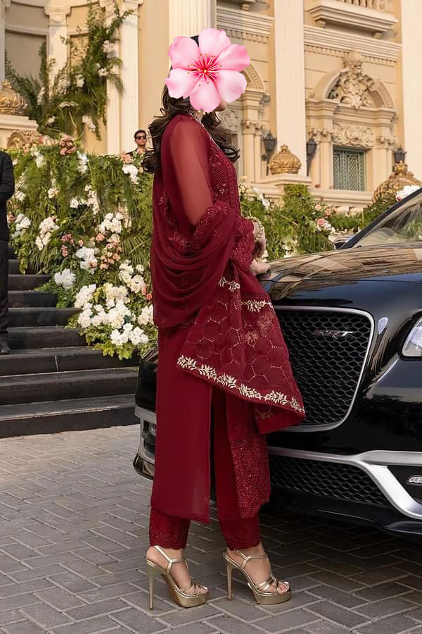 3pc Unstitched Fully Heavy Embroidered Suit