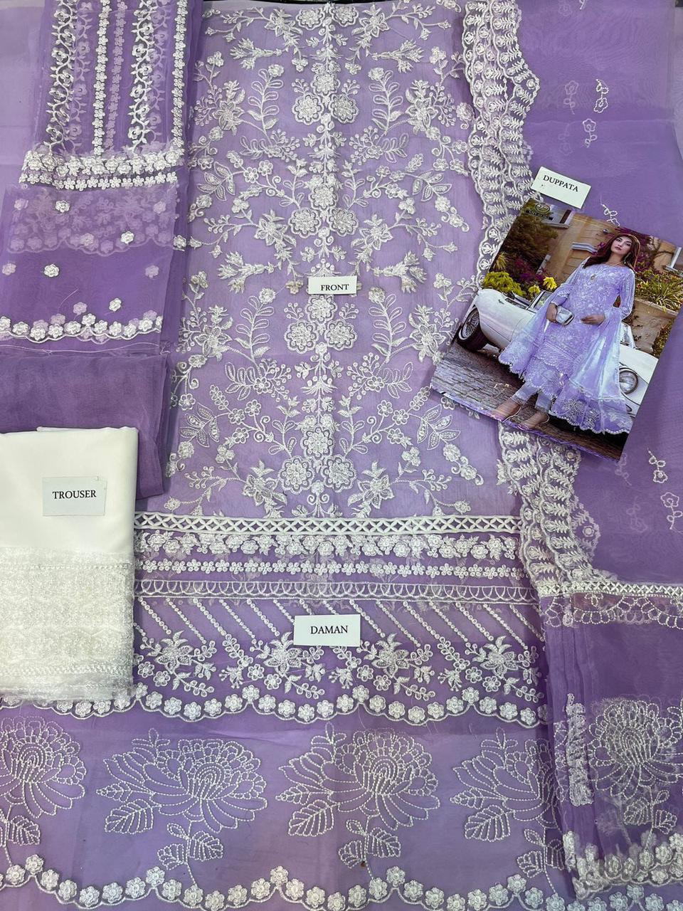 3pc Unstitched Fully Heavy Embroidered Suit