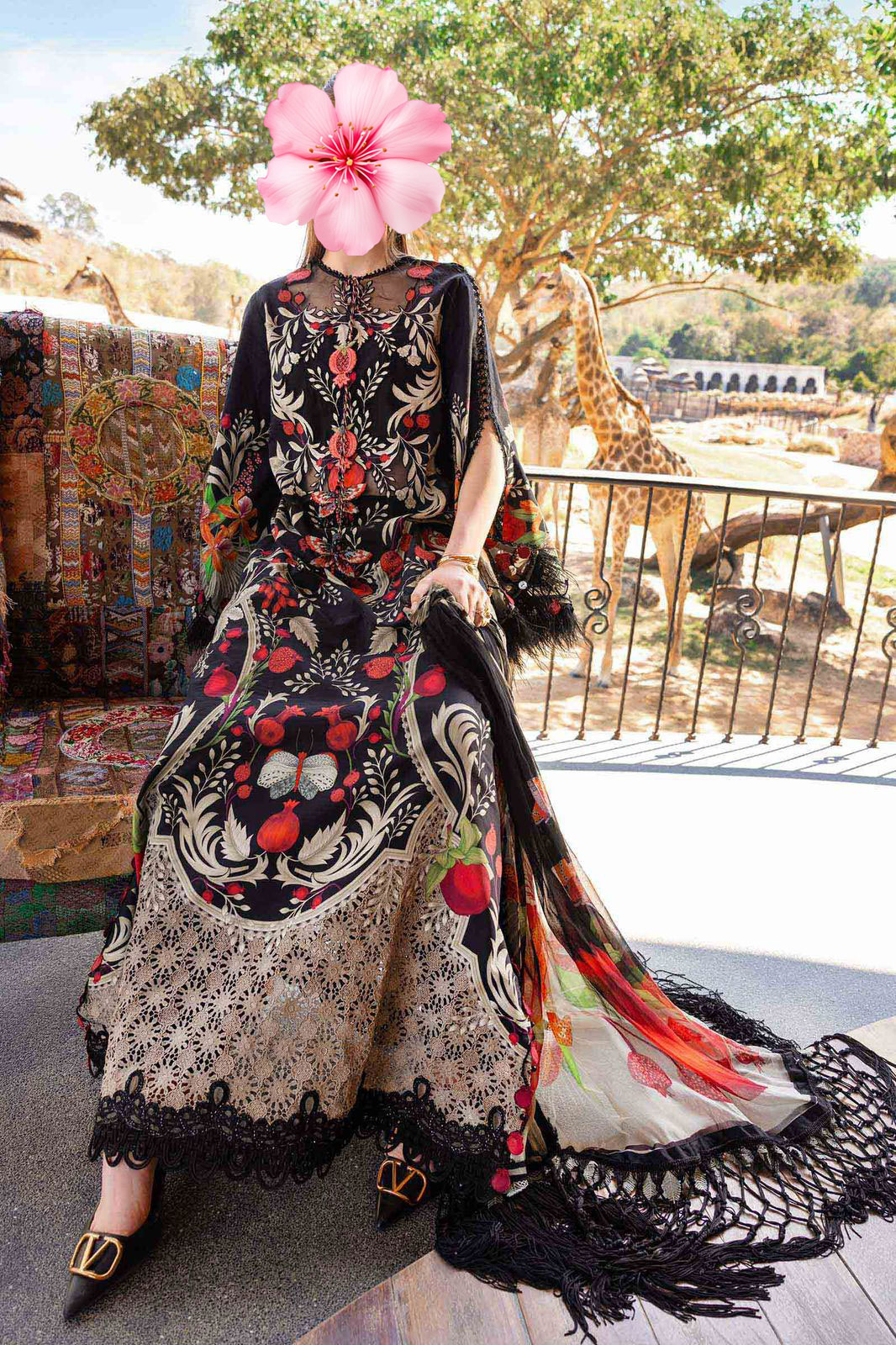 3pc Unstitched Heavy Embroidered Lawn Suit