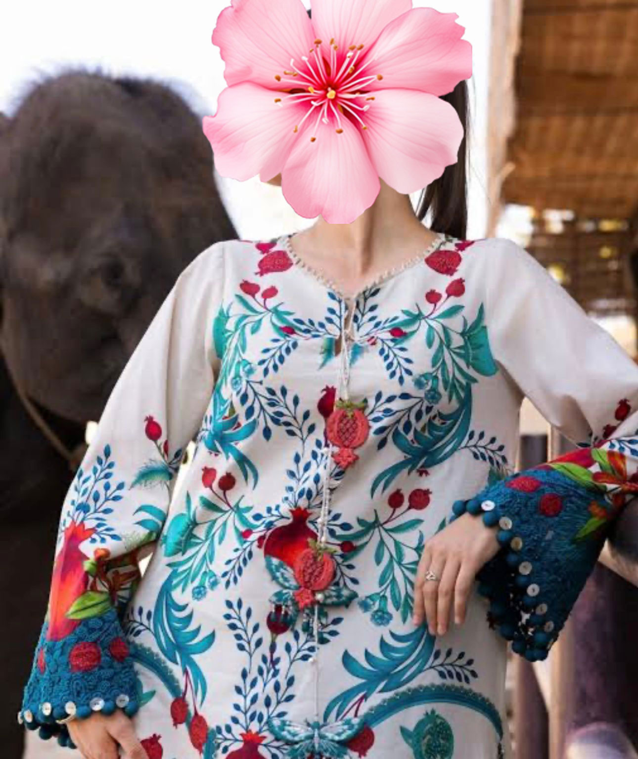3pc Unstitched Heavy Embroidered Lawn Suit