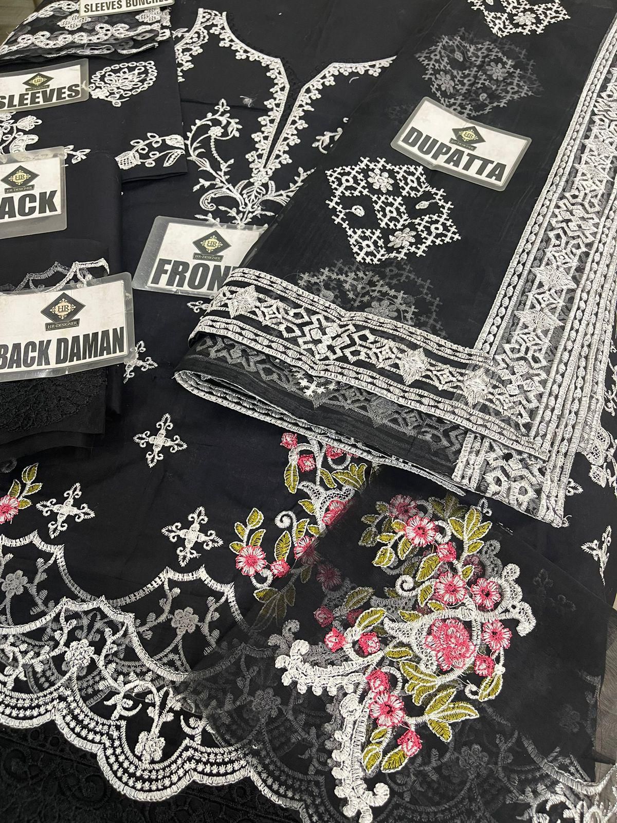 3pc Unstitched Fully Heavy Embroidered Lawn Suit