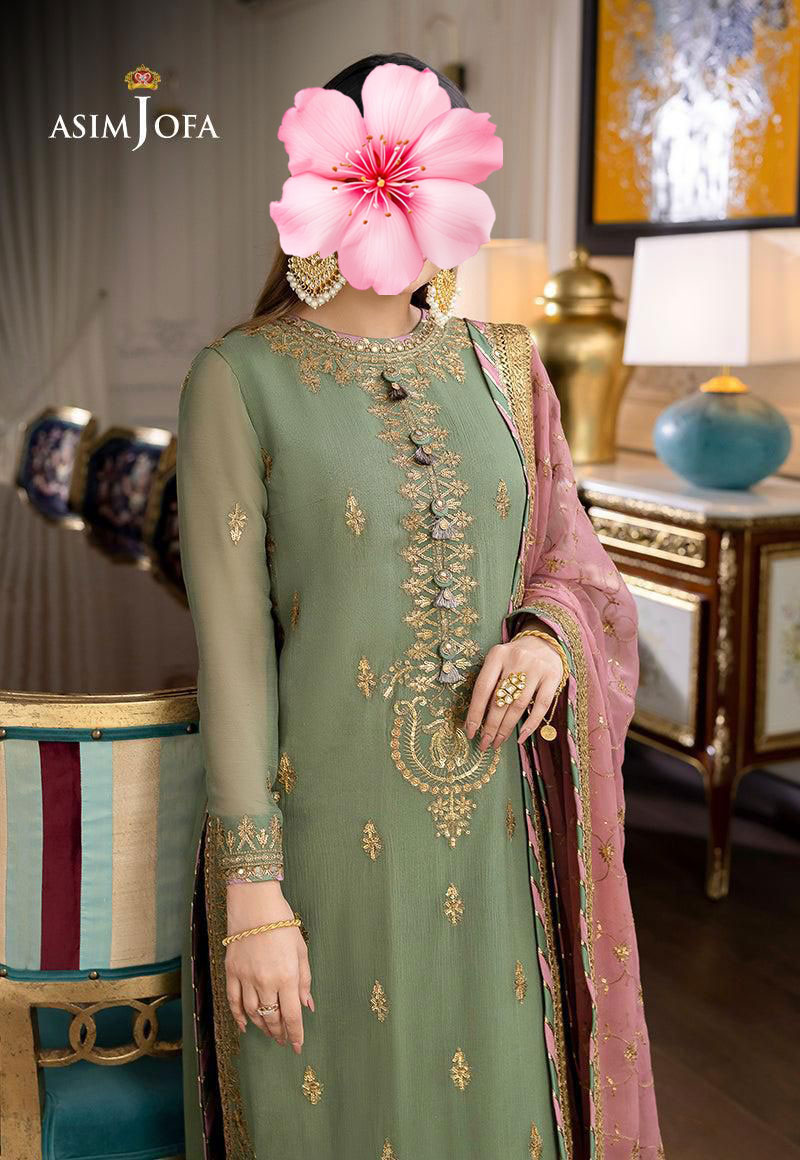 3pc Unstitched Fully Heavy Embroidered Suit