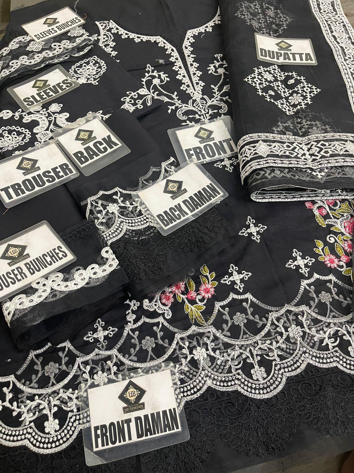 3pc Unstitched Fully Heavy Embroidered Lawn Suit