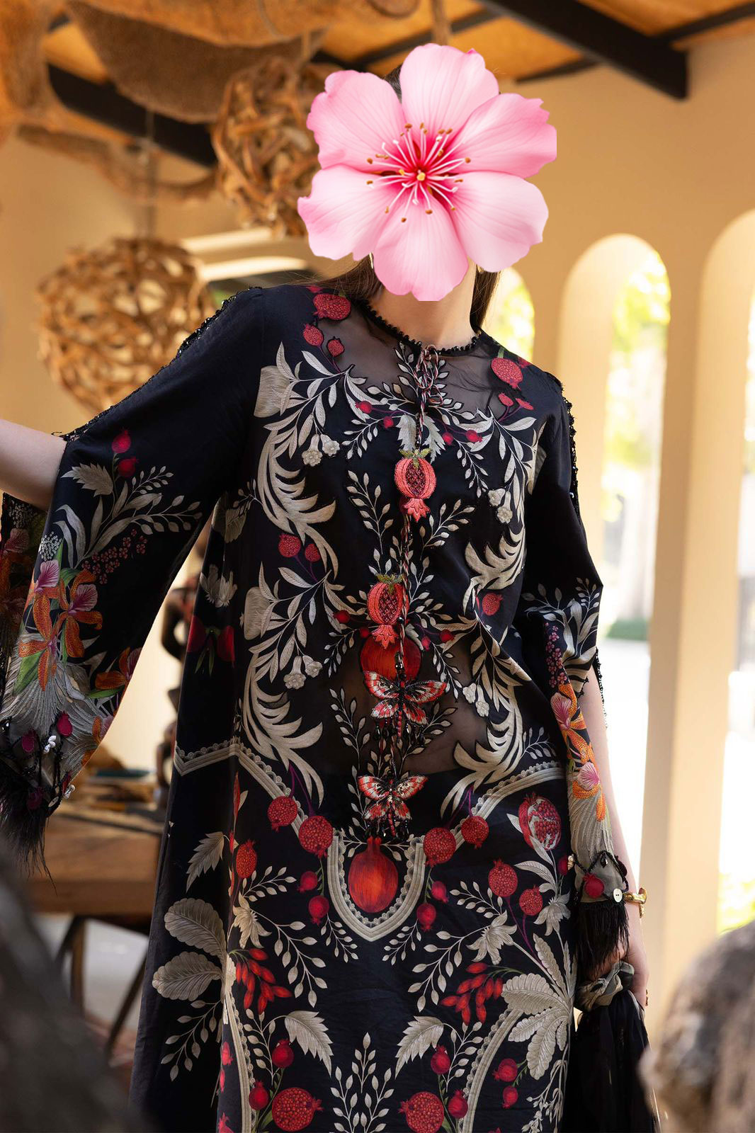 3pc Unstitched Heavy Embroidered Lawn Suit