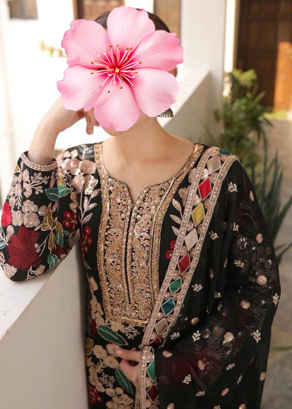 3pc Unstitched Heavy Embroidered Suit