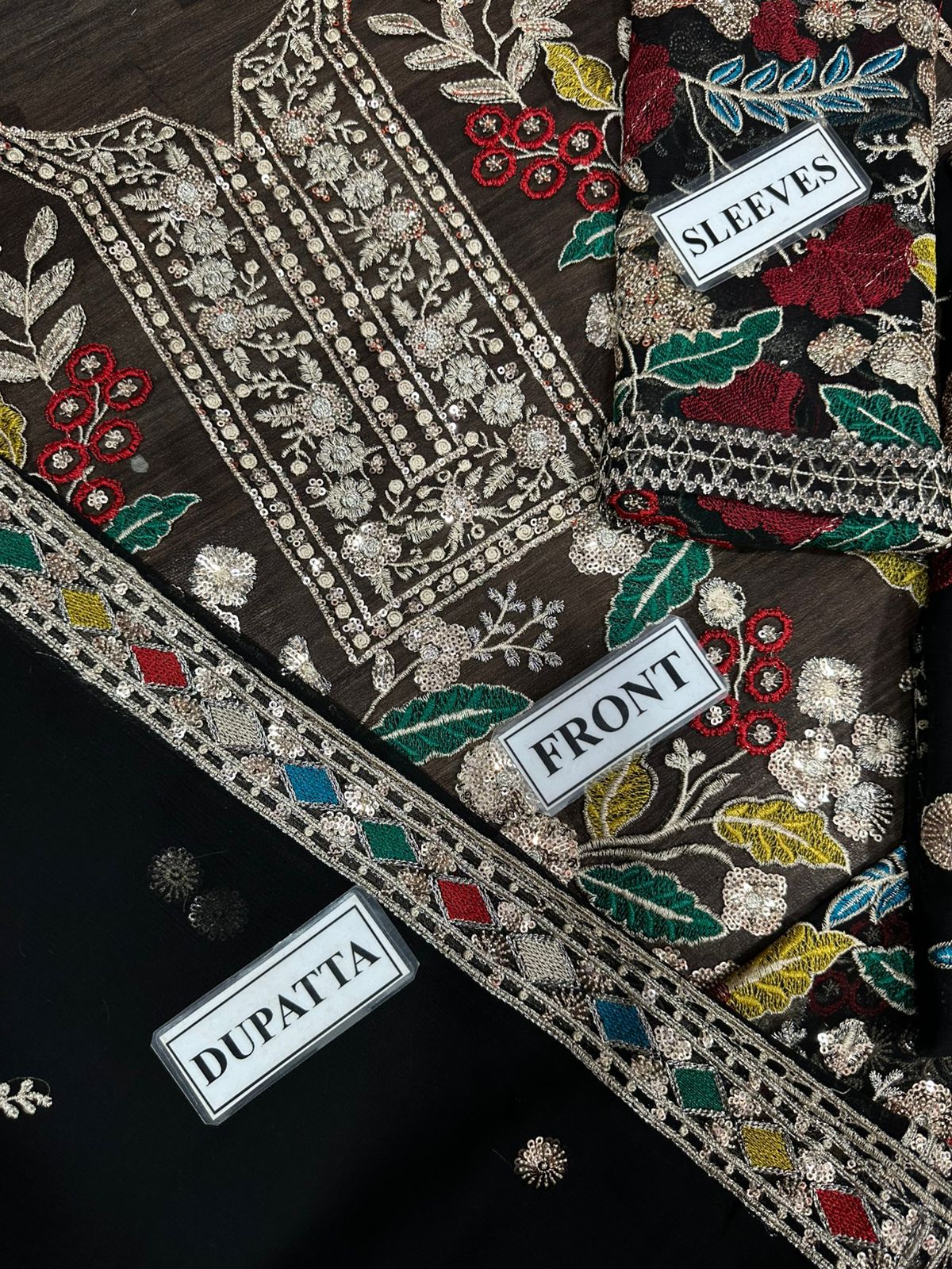 3pc Unstitched Heavy Embroidered Suit