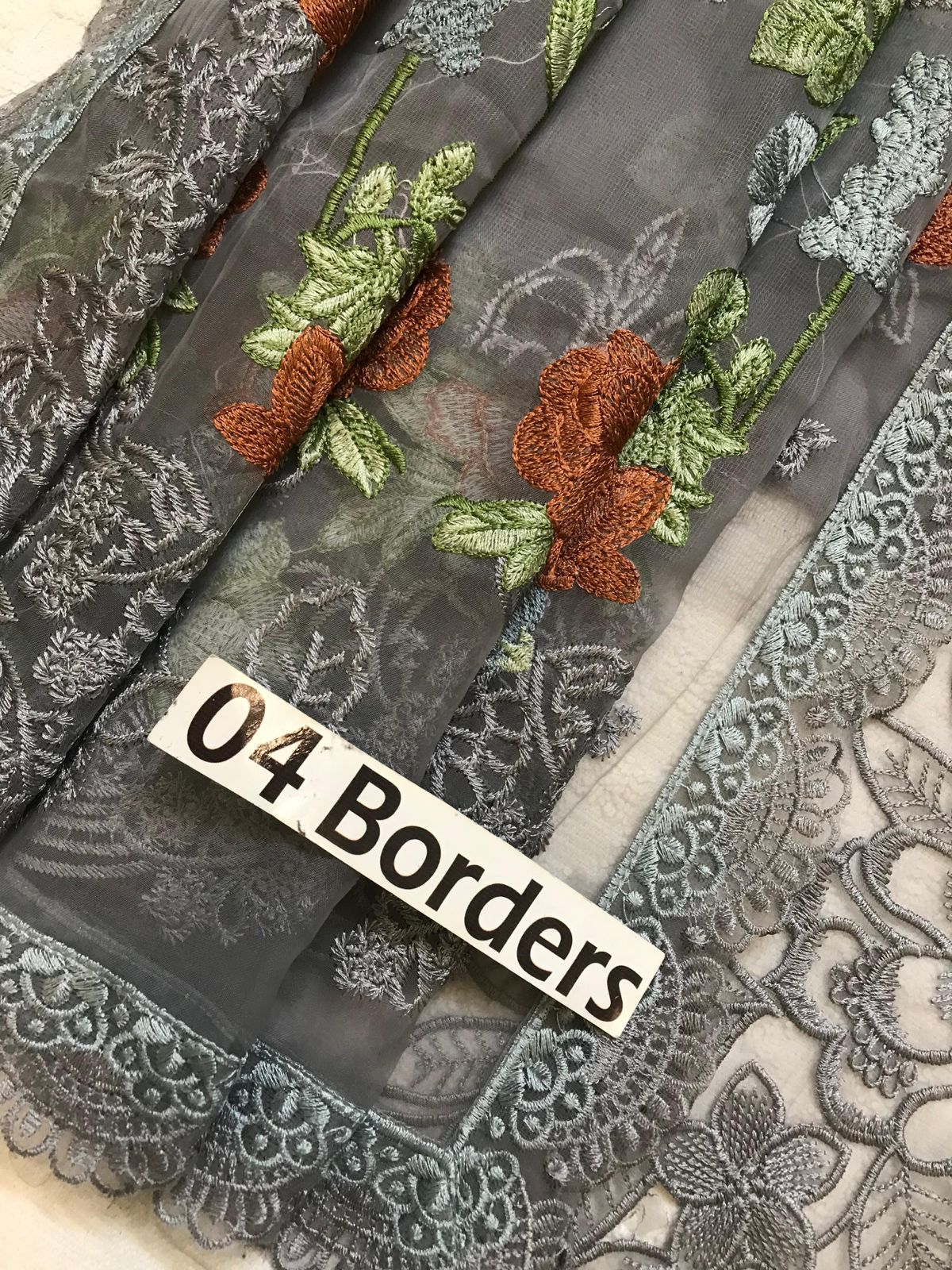 3pc Unstitched Fully Heavy Embroidered Lawn Suit